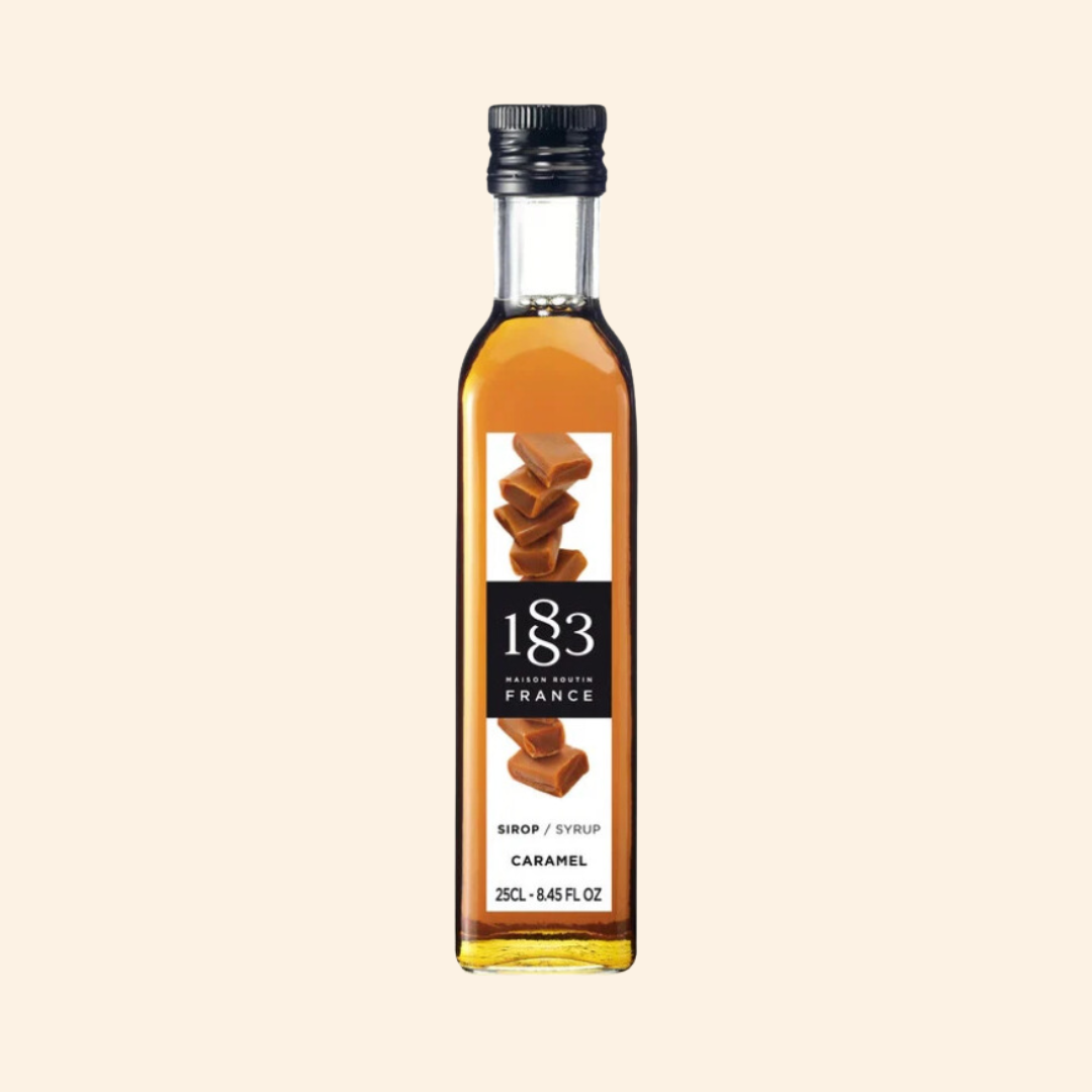 Mini Bouteille de Sirop Maison Routin Caramel, 250 ml